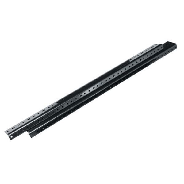 Mid Atlantic DWR, EWR and SR Rear Rack Rail Kit, Black, 8U to 46U: PAIR