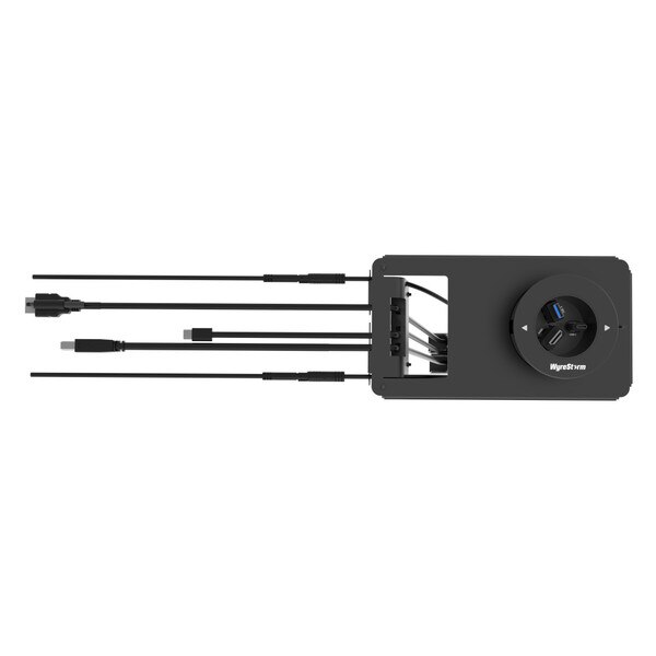 WyreStorm Retractable In Desk Box With HDMI, USBC, USB-3.0
